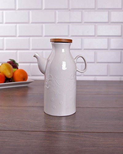 Porselen Yuvarlak Yağdanlık 1000 Ml Porselen Yuvarlak Yağdanlık 1000 Ml